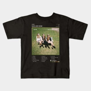 HAIM - Days Are Gone Tracklist Album Kids T-Shirt